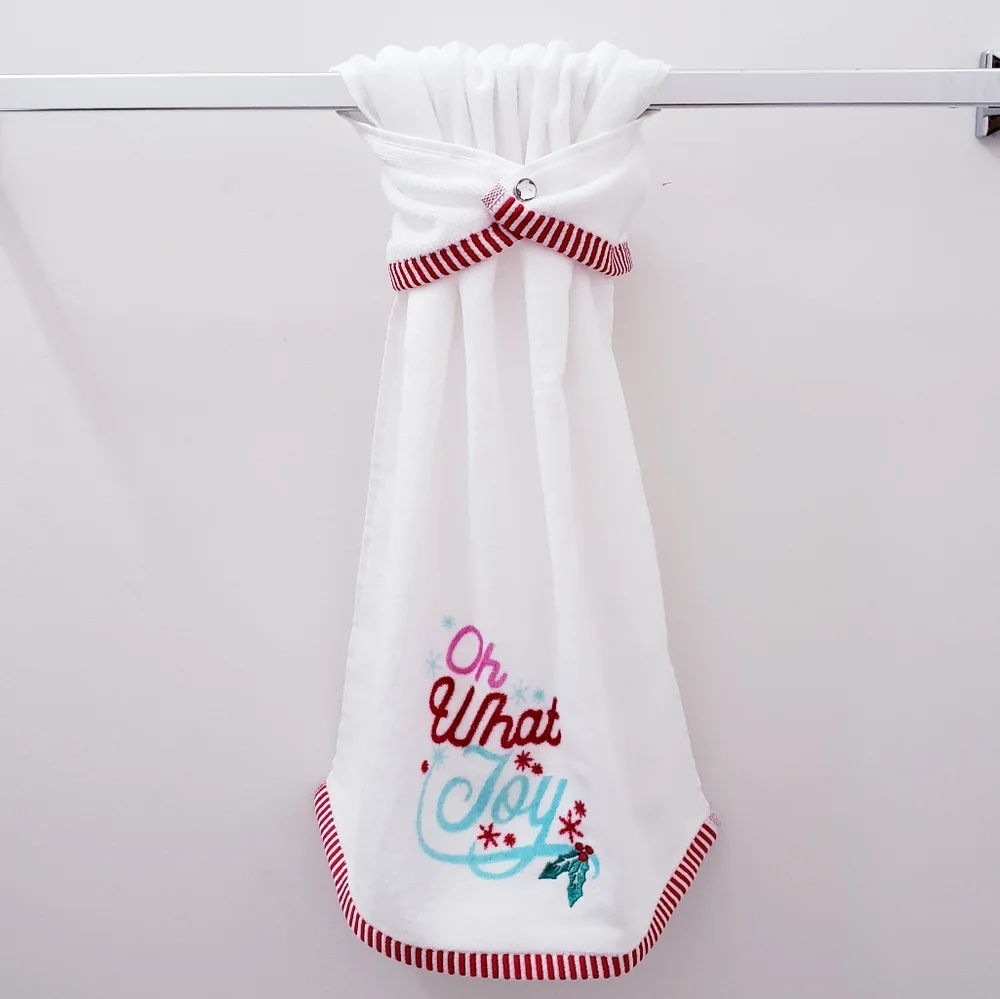 #0985 ●NEW! ONE Hanging Snap-on HAND Towel 🤍Select your snap